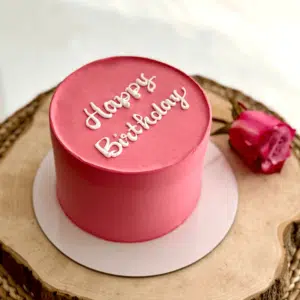 peach simple smash birthday cake