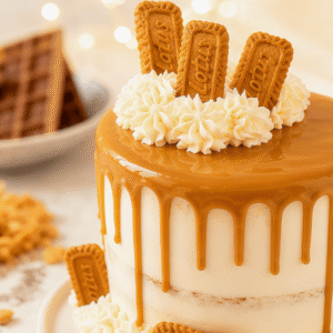 lotus biscoff drip cake